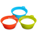 Atacado de alimentos grau antiaderente Silicone Pet Bowl Pet colírio Pet Bowl para cães e gatos / colapsável Pet Dog Cat Bowl